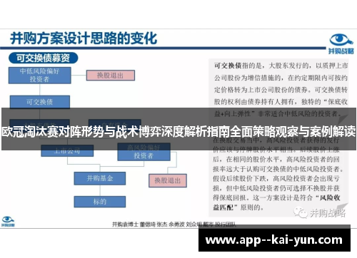 欧冠淘汰赛对阵形势与战术博弈深度解析指南全面策略观察与案例解读