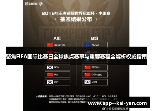 聚焦FIFA国际比赛日全球焦点赛事与重要赛程全解析权威指南